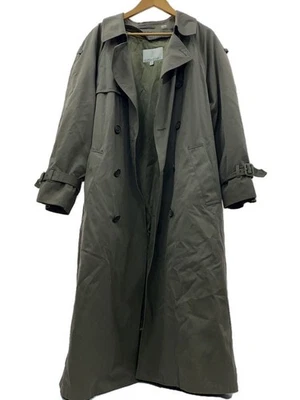 London Fog Trench Coat 38 尼龙卡其色纯色二手 — 第 1/4 张图片