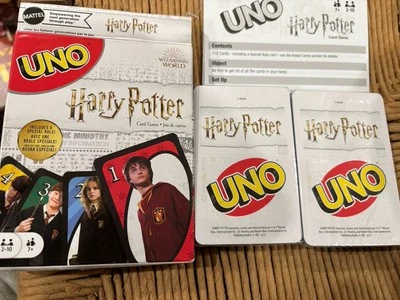 UNO Harry Potter Card Game Mattel 2021 Wizarding World  Cards Still Wrapped. - Image 1 of 3