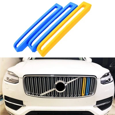 3 件适用于 2016 - 2019 年 Gen2 沃尔沃 XC90 三色前格栅装饰插入饰件 — 第 1/4 张图片