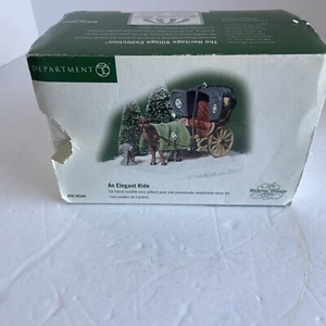 Dept. 56  Dickens Village 2001 An Elegant Ride #56.58549 Horse Drawn Carriage - Picture 1 of 8