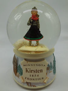 H13 American Girl Kirsten Snow Globe Music Box Minnesota 1854 Frontier Hallmark - Picture 1 of 8