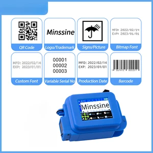 Ugello 12,7 mm mini stampante portatile a getto d'inchiostro QR codice a barre lotto data numero portatile - Foto 1 di 18