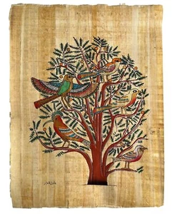 Ancient Egyptian Paintings Tree of Life Authentic Papyrus Art - Ancient Egypt... - Picture 1 of 7