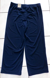 NWT Chicos Perfect Stretch Josie Slim Ankle Pants Slinky Sz 1 US 8 Navy G6 - Picture 1 of 7