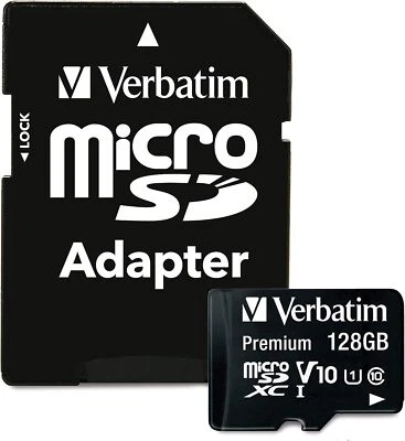 Verbatim 128GB Premium microSDXC Memory Card with Adapter UHS-I Class 10 - Image 1 of 4