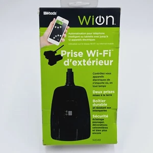 Woods 50049 WiOn Outdoor Wi-Fi Timer 125 Volt schwarz - Bild 1 von 2