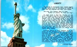 Freiheitsstatue "LIBERTY" Essay von RICHARD WALKE New York NY Postkarte - Bild 1 von 2