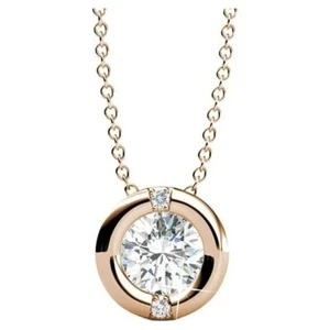 Cate & Chloe, Zara "Radiant" 18kt. Rose Gold Swarovski Necklace - Picture 1 of 3