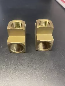 (QTY 2) 33700-08 Brass Pipe Tee Female 1/2 NPT - Female 1/2 NPT -Female 1/2 NPT - Picture 1 of 4