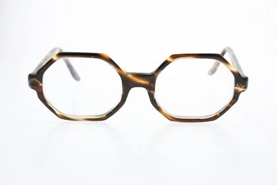 VTG Victory Octagonal Brown Tortoise Frames Size 5 1/2 *Missing Screw* - Image 1 of 4