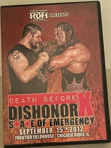 ROH Death Before Dishonor X 2012 DVD Ring Of Honor WWE AEW NXT TNA PWG ECW - Picture 1 of 2