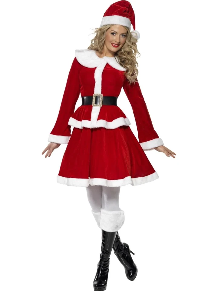 Smiffys Miss Santa Skirt Suit Adult Costume Large. 36989L