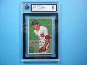 1952 BOWMAN MLB BASEBALL CARD #186 FRANK SMITH ROOKIE KSA 5 EX NICE!! '52 BOWMAN - Picture 1 of 4
