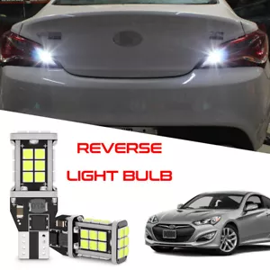 2pcs Xenon White 921 24-SMD LED Backup Light Bulbs for Hyundai Genesis 2009-2016 - Picture 1 of 13