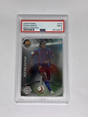 Ronaldinho 2006 07 Panini Megacracks #379 Mega Estrellas Barcelona PSA 9 POP 3 Foto 1 de 2