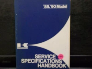 KAWASAKI 1989-1990 SERVICE SPECIFICATIONS HANDBOOK MANUAL (K402) - Picture 1 of 2