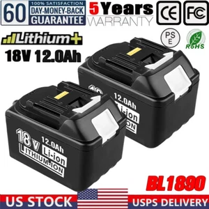 2PACK NEW For Makita 18V 12AH LXT Li-Ion BL1830 BL1850 BL1860 Power Tool Battery - Picture 1 of 18