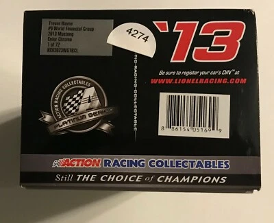 Trevor Bayne World Financial 2013 #6 color cromo escala 1/24 #4274 Foto 1 de 4
