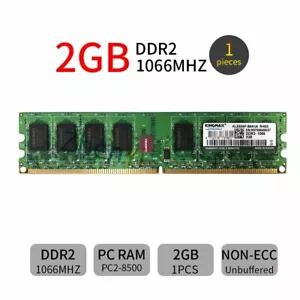 2GB DDR2 PC2-8500 1066MHz 1000MHz 240Pin DIMM OC Desktop Memory For Kingmax BT - Picture 1 of 5