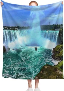 Luxury Blanket Cozy Soft Throw Blanket Niagara Falls Canada Lightweight - Foto 1 di 6