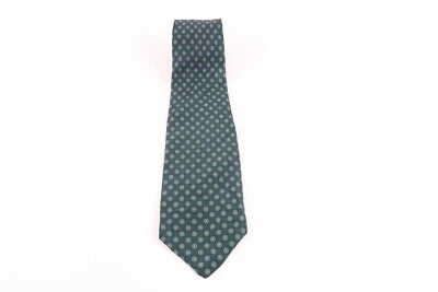 Vestido Corbata Boda Verde Vintage Años 60 70 Givenchy Seda Lunares Cuello Foto 1 de 4