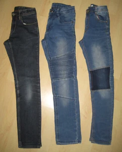 3 St. Jeans Gr. 146 152 Hose Stretch weich SKINNY - Bild 1 von 6