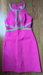 Lilly Pulitzer Layne Stretch Shift NWT MSRP $198 Size 00 Pink Dress Style 003572 - Picture 1 of 6