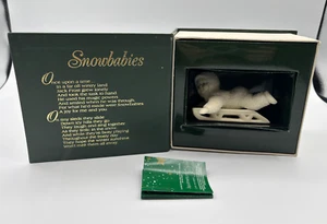 Department 56 Snowbabies Hold On Tight In Box 1988 Vintage 7956-1 - Picture 1 of 7