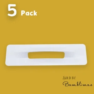 5 pack leNONmaniglie Flexi Recessed Handle Matt White metal handle. Italy made - Picture 1 of 10