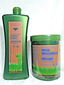CHAMPÚ HIDRATANTE SALERM BIOKERA NATURA 1000 ML/36 oz + MÁSCARA 35,4 oz. JUEGO - Imagen 1 de 2
