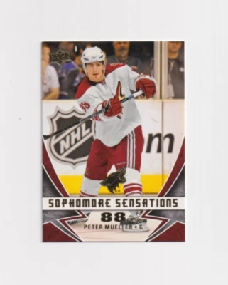 2008-09 Upper Deck SOPHOMORE SENSATIONS Insert # SS6 Peter Mueller COYOTES - Image 1 of 3