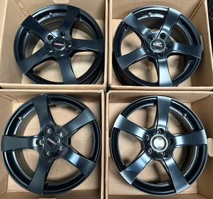 4x Dezent TY 7x 17 Zoll ET38 5x112 Black ECE Audi Seat Skoda VW Mercedes BMW - Bild 1 von 12