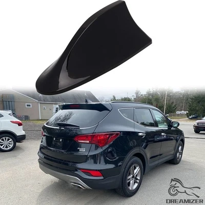 Antena de techo de coche negra cubierta de aleta de tiburón radio aérea AM/FM para Hyundai Santa Fe Foto 1 de 4