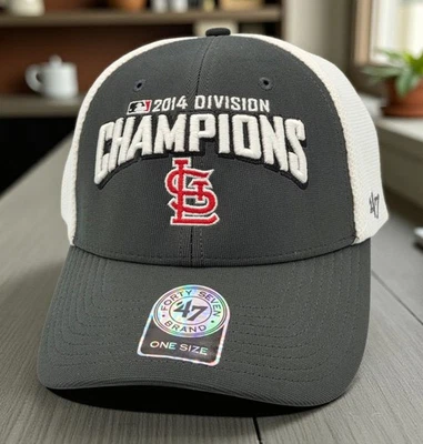 St. Louis Cardinals '47 Brand 2014 Division Champions MLB Authentic Hat Cap NEW  - Image 1 of 4