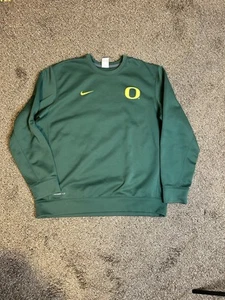 Oregon Ducks Sweatshirt Adult XL Nike Therma-Fit Logo Green NCAA Football - Picture 1 of 3