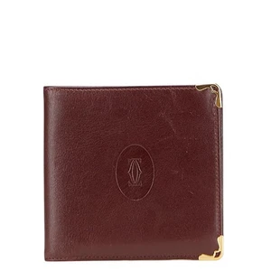 CARTIER Must Line Bifold Wallet Women 【Used】 - Picture 1 of 10