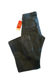 Kimes Ranch Jeans Lola Womens NWT SZ 12/30 Blue Boot Cut Trouser Cuff - Picture 1 of 6