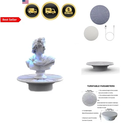 3D Scanner Turntable 8 Inch Rotating Platform for Moose Seal Lite Scanners - Image 1 of 4