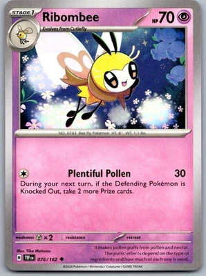 Ribombee 076/162 Near Mint SV05: Temporal Forces Pokemon Shipnow - Image 1 of 2
