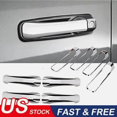 For 2009-2018 Dodge Ram 1500 2500 3500 4500 Mirror Chrome Door Handle Cover Cap — 第 1/4 张图片