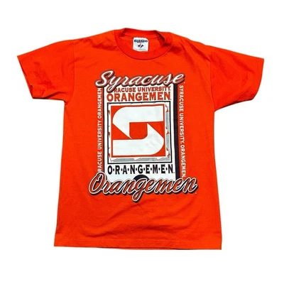 Camisa naranja vintage años 90 Syracuse University talla juvenil M Otto SU NCAA Foto 1 de 4
