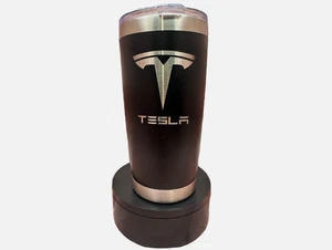 Corvette Logo 20oz – 2 Sided Lasered Insulated Tumbler –with Name - Picture 1 of 2