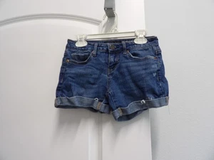 Girl's/Junior's Aéropostale MIDI Blue Jean Shorts Size 000 - Picture 1 of 4