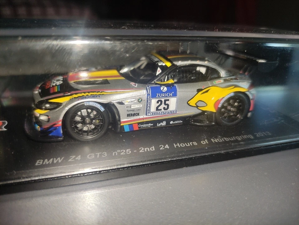 BMW Z4 GT3 #25 24h NURBURGRING 2013 SPARK MODEL SG078 1/43 RARE - Immagine 1 di 4
