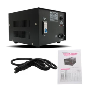 Convertidor de voltaje transformador paso arriba/abajo 110v a 220v/220v a 110v 1000W nuevo - Imagen 1 de 20