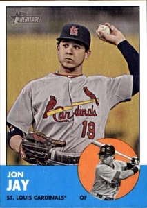 2012 Topps Heritage #250A Jon Jay ST. LOUIS CARDINALS - Picture 1 of 2