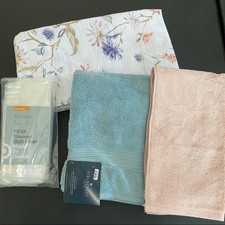 NEW Small Bath Bundle Shower Curtain, Liner & Towels