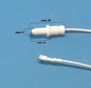 TECNOGAS CANDELETTA CANDELA PER ACCENSIONE ELETTRONICA PIEZO CUCINA GAS 26 mm. - Imagen 1 de 2