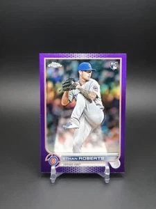 Ethan Roberts 2022 Topps Chrome Update Purple Parallels RC #USC31 Chicago Cubs - Picture 1 of 2