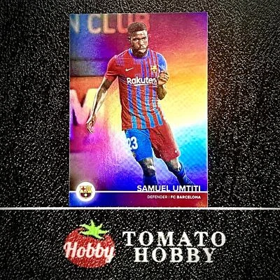 TOPPS FC BARCELONA FAN SET 2021-22 SAMUEL UMTITI /99 PINK REFRACTOR BARCELONA - Image 1 of 2